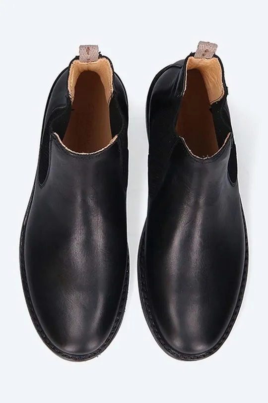 black Astorflex leather chelsea boots WILFLEX 710