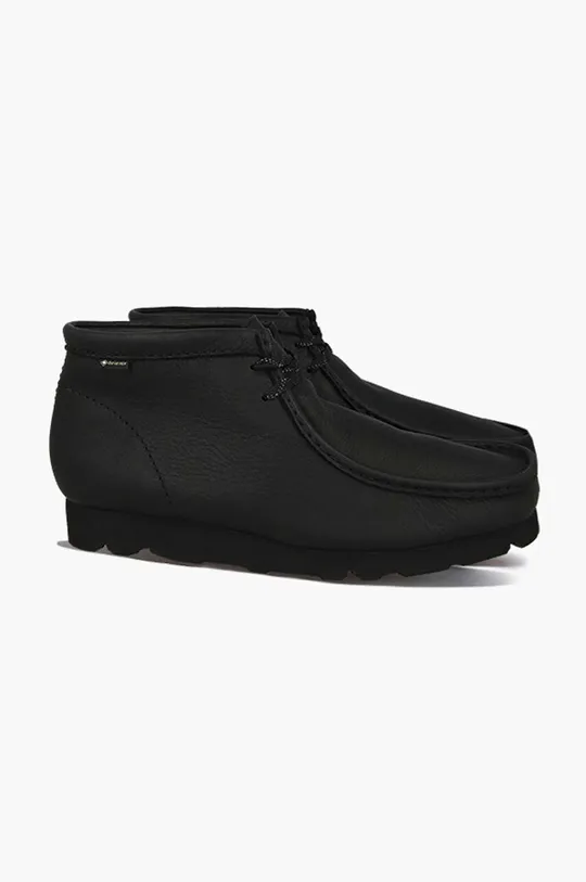 čierna Kožená obuv Clarks WallabeeBT GTX