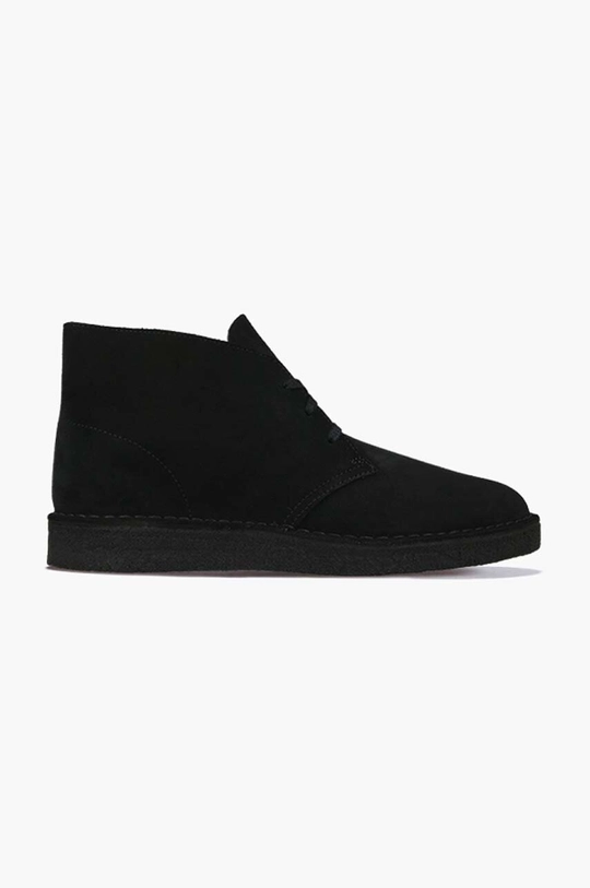 negru Clarks Originals pantofi de piele întoarsă Desert Coal De bărbați