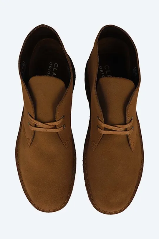 кафяв Половинки обувки от велур Clarks Originals Desert Boot