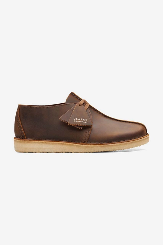 brązowy Clarks półbuty skórzane Desert Męski