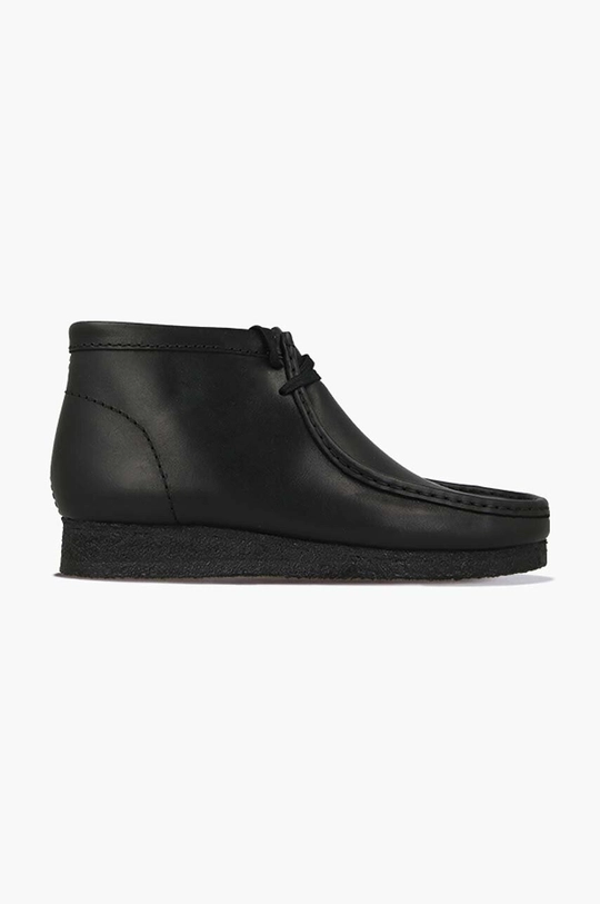 černá Kožené polobotky Clarks Wallabee 26155512 Pánský