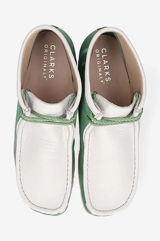 зелений Замшеві кросівки Clarks Wallabee
