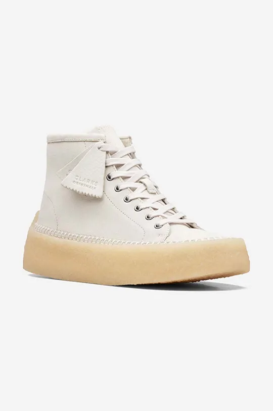 beige Clarks suede trainers Caravan