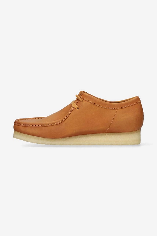 Kožené poltopánky Clarks Wallabee  Zvršok: Prírodná koža Vnútro: Syntetická látka, Prírodná koža Podrážka: Syntetická látka