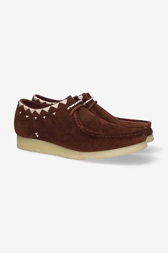 Semišové polobotky Clarks Originals Wallabee Pánský