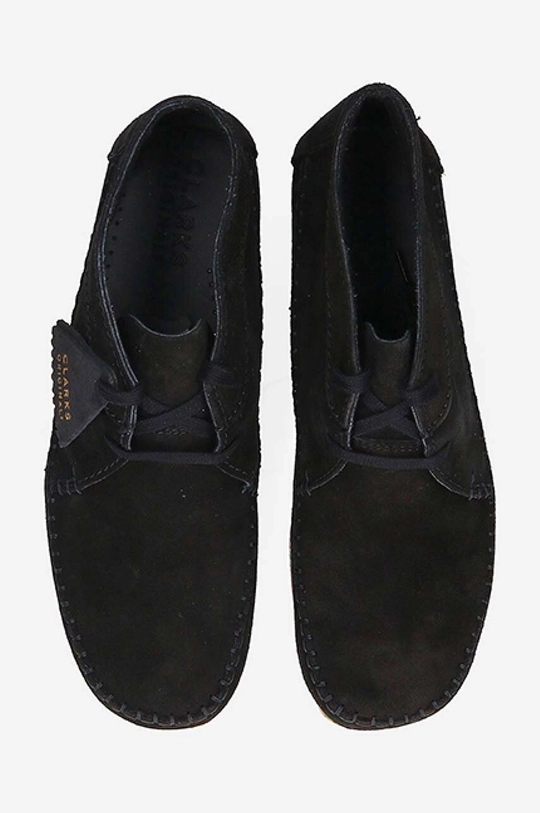 black Clarks suede shoes Weaver Boot