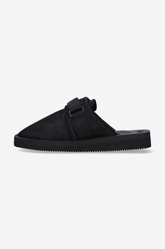 Чехли Suicoke ZAVO-VHL Rubber Sole BLACK Горна част: текстил, велур Вътрешна част: синтетика, текстил Подметка: синтетика