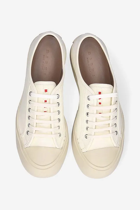 beige Marni leather sneakers Pablo