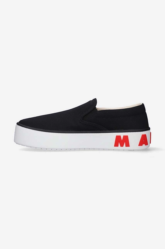 Marni sneakersy Cholewka: Materiał tekstylny, Wnętrze: Materiał tekstylny, Skóra naturalna, Podeszwa: Materiał syntetyczny