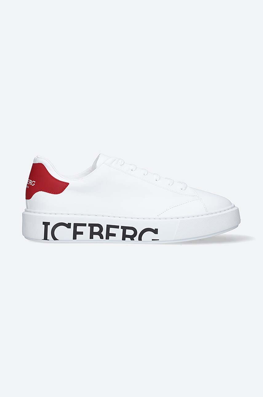 Iceberg leather sneakers BOZEMAN STAMPA