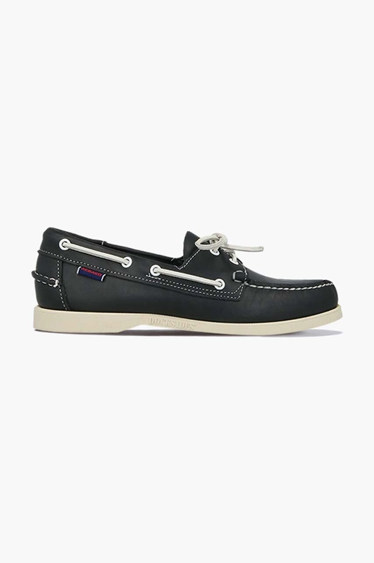 тёмно-синий Кожаные мокасины Sebago Docksides Portland Мужской