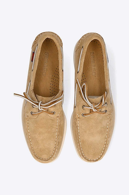 smeđa Mokasinke od brušene kože Sebago Portland Flesh Out 7111PTW BEIGE CAMEL