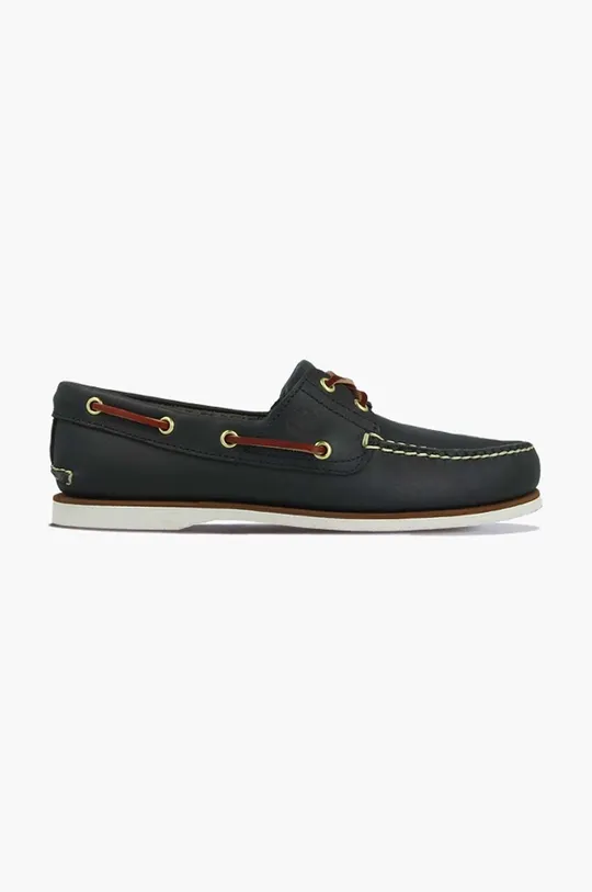 black Timberland leather loafers Classic Boat 2 Eye Men’s