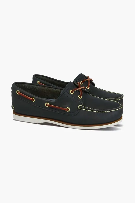black Timberland leather loafers Classic Boat 2 Eye