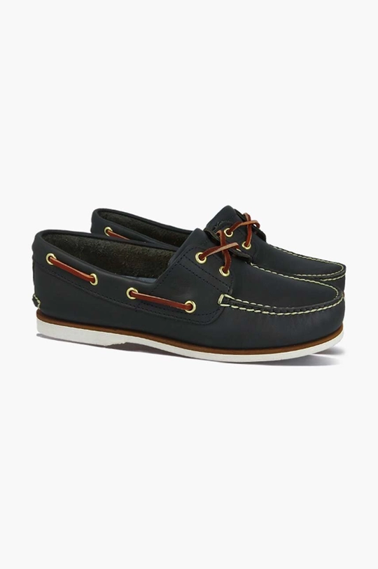 μαύρο Δερμάτινα μοκασίνια Timberland Classic Boat 2 Eye