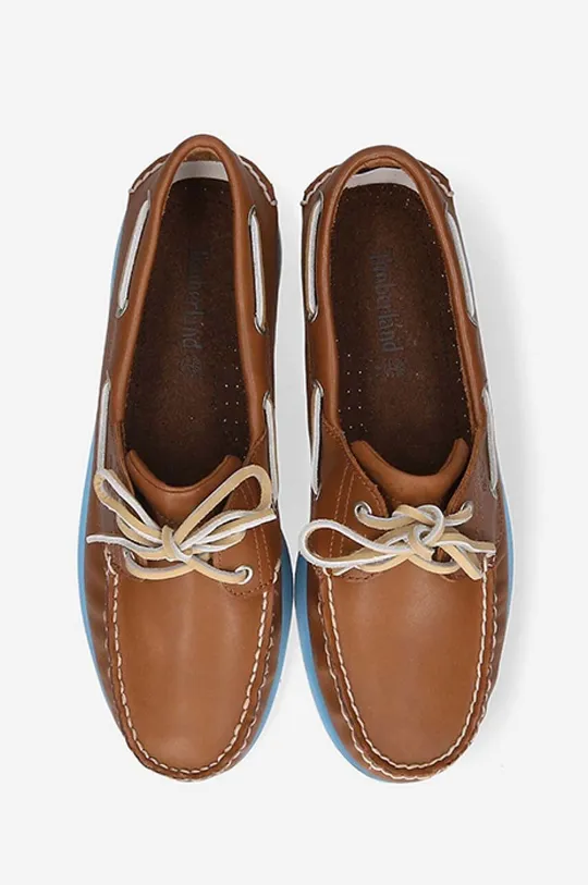 brown Timberland leather loafers Classic Boat 2 Eye