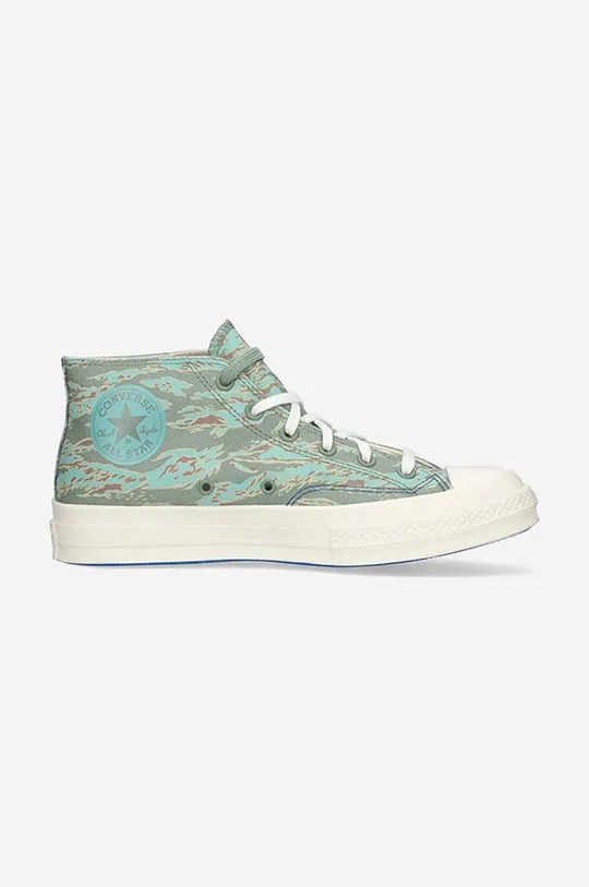 verde Converse Chuck Taylor All Star Hi Black Embroidered Floral Sneakers De bărbați