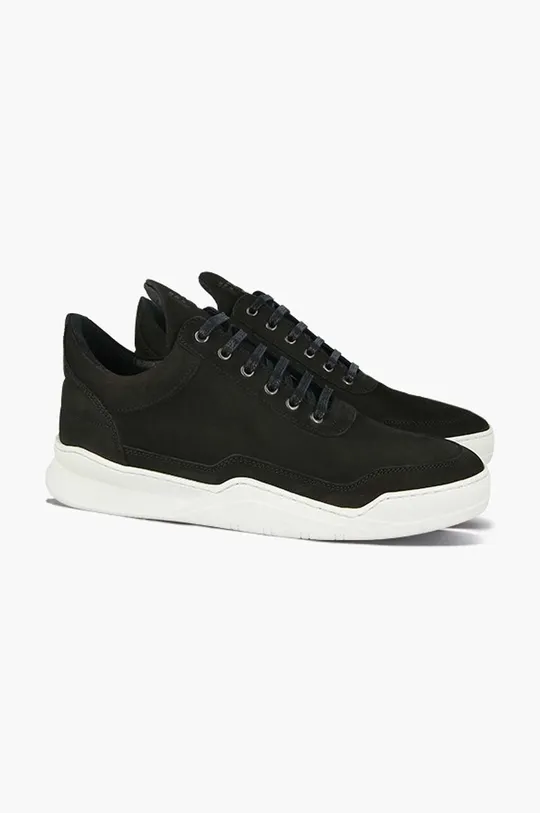 black Filling Pieces suede sneakers Low Top Ghost