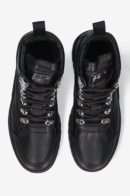 black Filling Pieces leather biker boots Mountain Boot