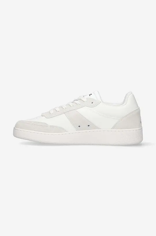 Kožené sneakers boty A.P.C. Plain PUAAW-M56112 WHITE  Svršek: Přírodní kůže, Semišová kůže Vnitřek: Textilní materiál Podrážka: Umělá hmota