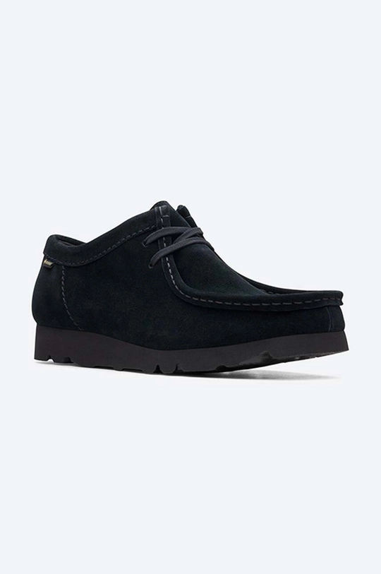 czarny Clarks półbuty zamszowe Wallabee BT GTX