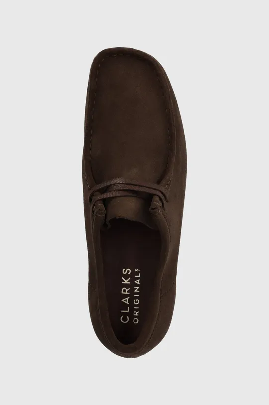 hnedá Semišové poltopánky Clarks Originals Wallabee