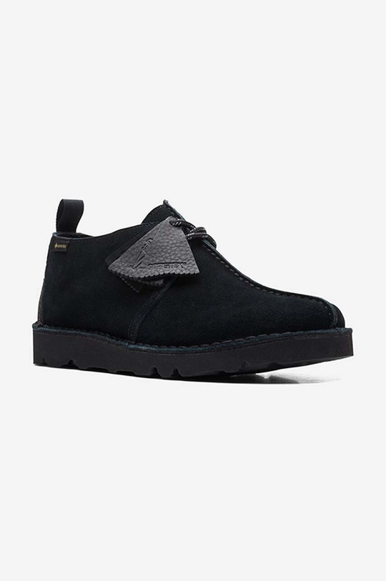 black Clarks suede shoes Desert TrekGTX