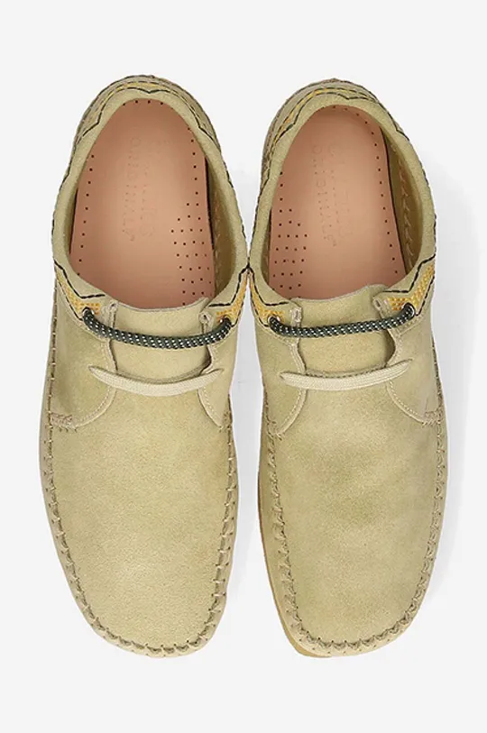 zelená Semišové polobotky Clarks Originals Weaver