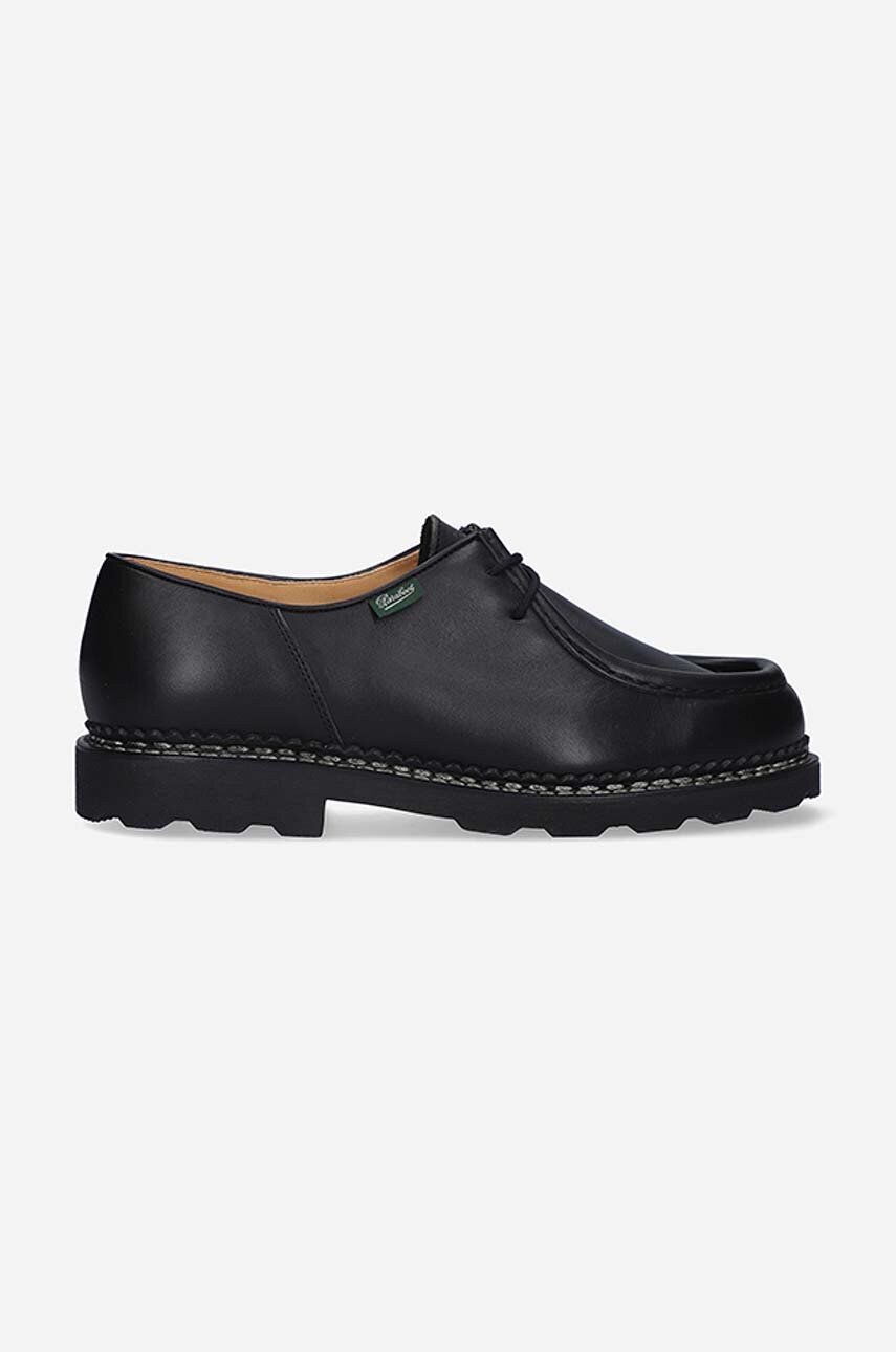 negru Paraboot pantofi de piele Michael/Marche 715604 De bărbați