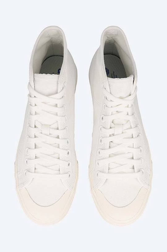 white adidas Originals trainers B41643 Nizza Hi