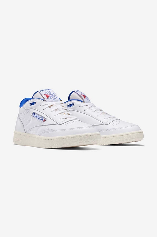 biały Reebok Classic sneakersy skórzane Buty Reebok Club C Mid II Vintage H69121