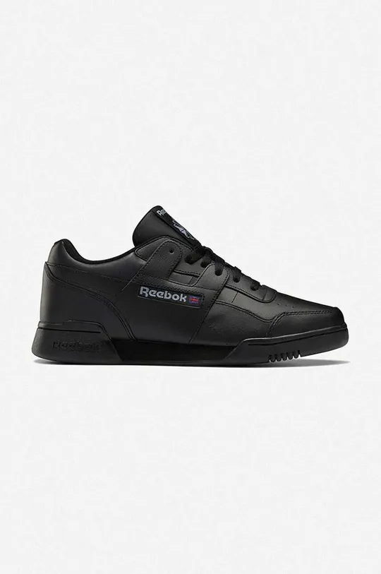 black Reebok Classic leather sneakers Workout Plus Men’s