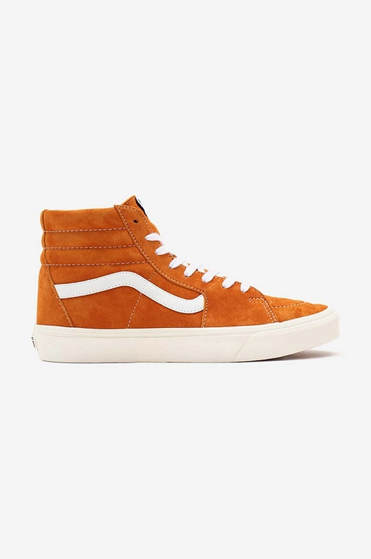 portocaliu Vans teniși de piele SK8-Hi De bărbați