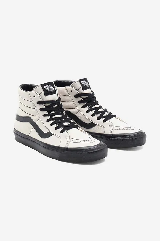 white Vans leather trainers SK8-HI