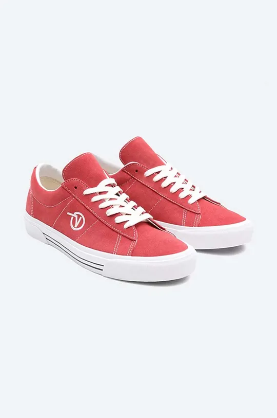 červená Semišové sneakers boty Vans UA Sid