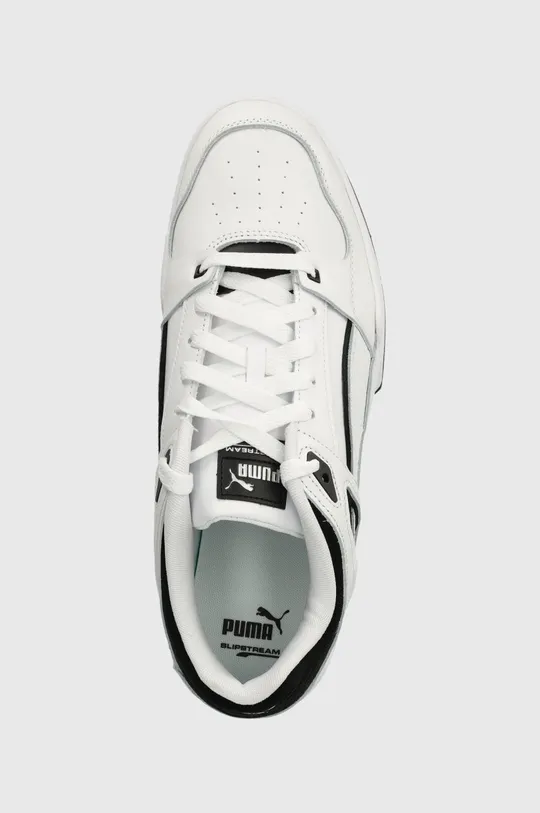 white Puma leather sneakers