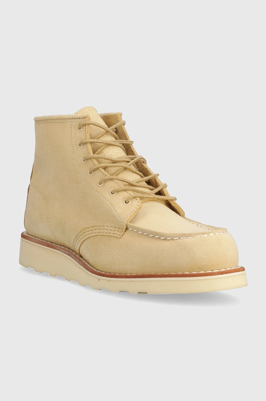 Red Wing buty zamszowe 6-inch Moc Toe beżowy