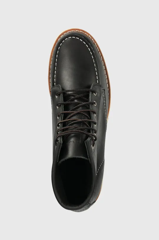 black Red Wing leather shoes