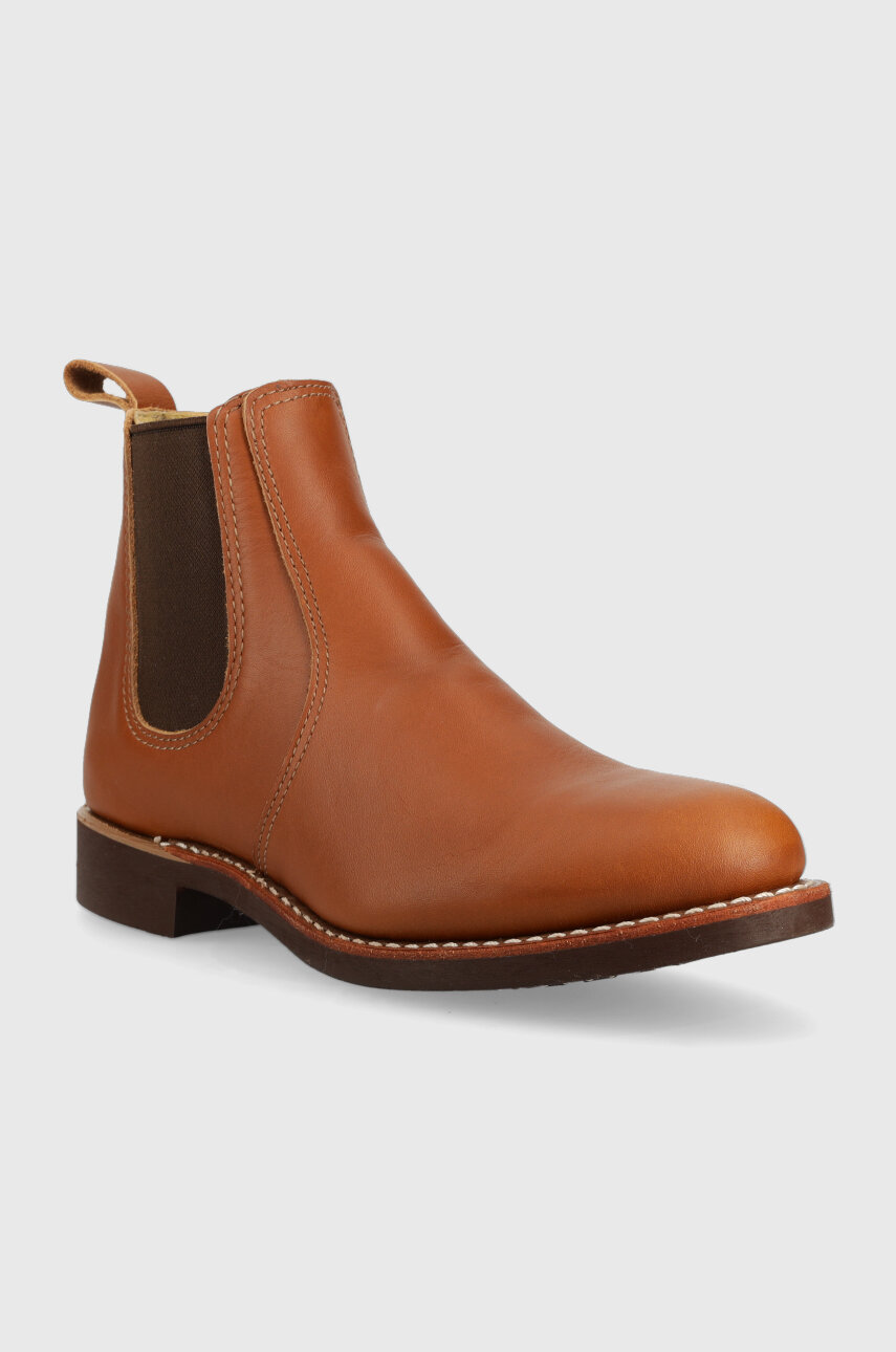 Red Wing leather chelsea boots men's brown color at PRM US