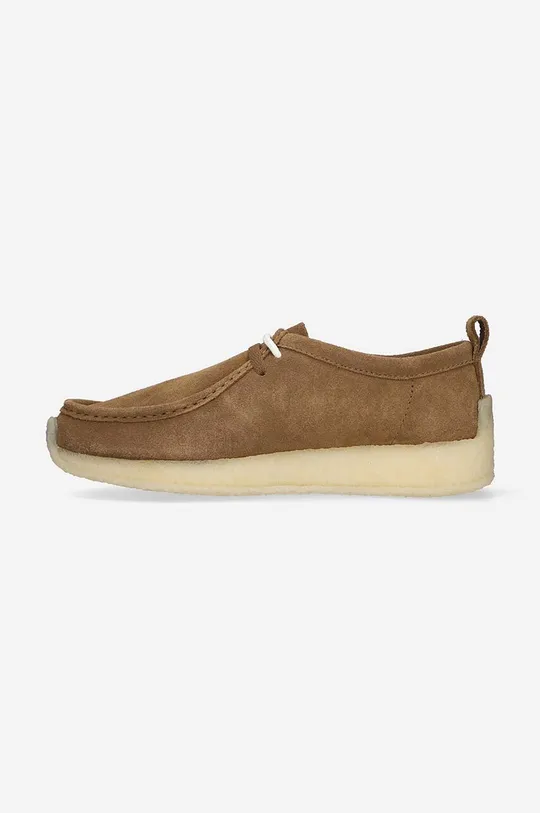 brown Clarks suede shoes x Ronnie Fieg Rossendale