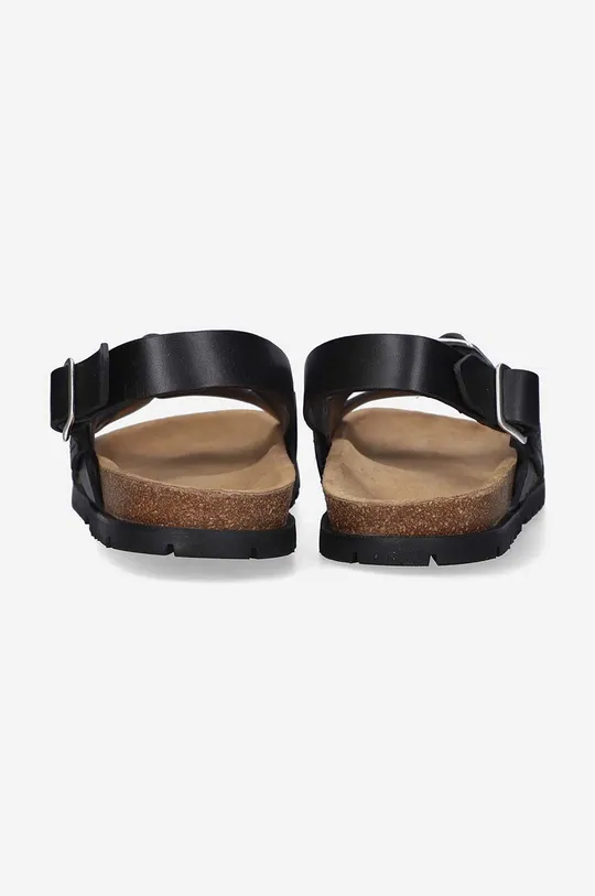 black A.P.C. leather sandals