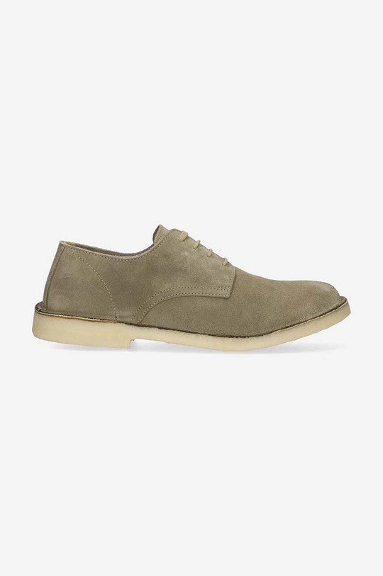 sivá Semišové poltopánky Astorflex Derby Uomo COASTFLEX 001 DARK KHAKI Pánsky