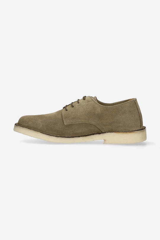 zelená Semišové poltopánky Astorflex Derby Uomo COASTFLEX 001 DARK KHAKI Pánsky