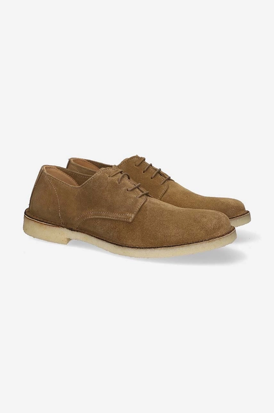 Semišové polobotky Astorflex Derby Uomo COASTFLEX 001 DARK KHAKI hnědá