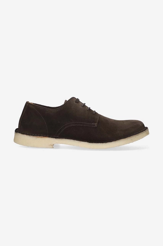 hnedá Semišové poltopánky Astorflex Derby Uomo COASTFLEX 001 DARK KHAKI Pánsky