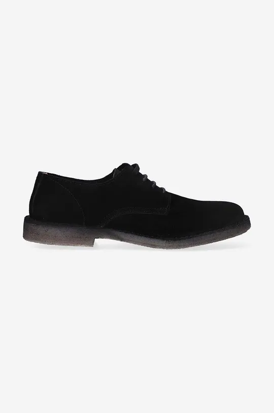черен Половинки обувки от велур Astorflex Derby Uomo COASTFLEX 001 DARK KHAKI Чоловічий