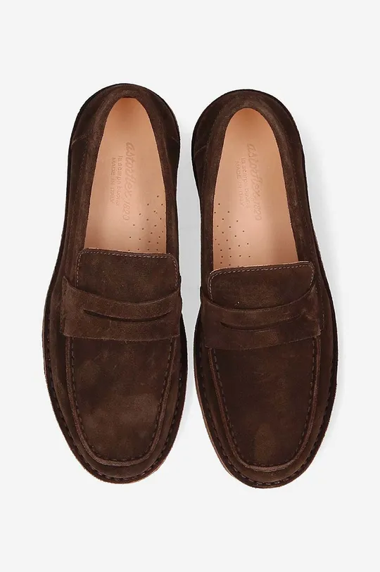 Cipele od brušene kože Astorflex Mocassino Uomo MOKAFLEX01 WHISKEY Muški