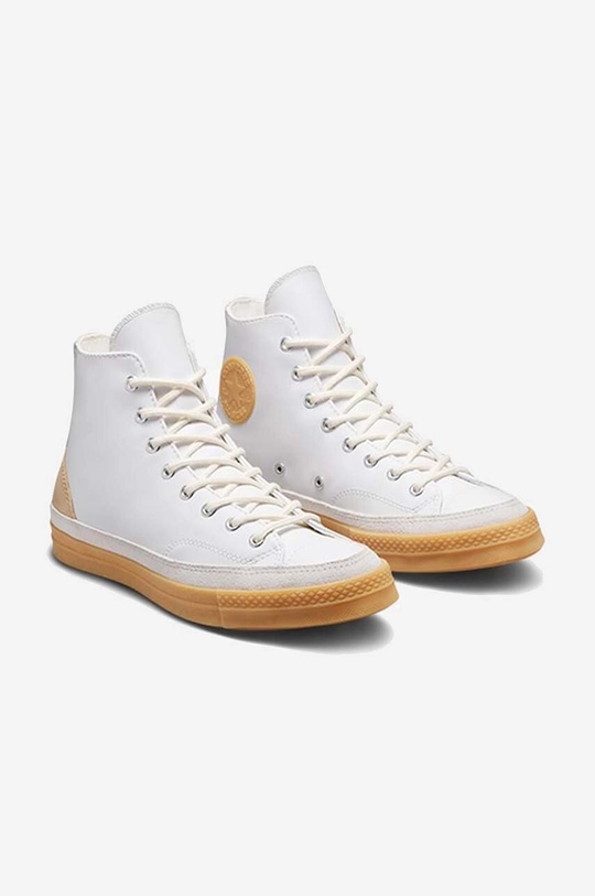 bílá Kožené kecky Converse Chuck 70 Premium Craft