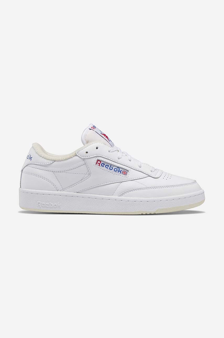 bílá Kožené sneakers boty Reebok Club C 85 Vintage GZ5162 Pánský